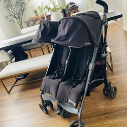 JOOVY Double Stroller Black 