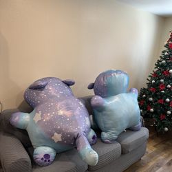 2-AVAILABLE MEE-MEOW STUFFED ANIMALS 