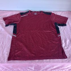 Liberty Pro Men's Size L Pullover Short Sleeve T-Shirt Stretch Burgundy