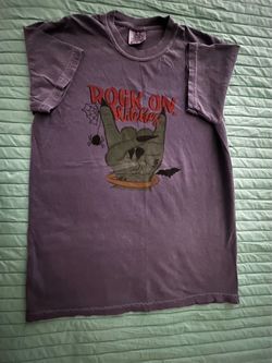Halloween  “Rock On Witches” Comfort Colors T-Shirt Sz Small