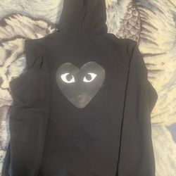 CDG PLAY Black Big Heart Hoodie 