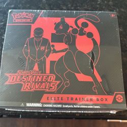 Pokemon Destined Rivals Elite Trainer Box W/Tear On The Front 