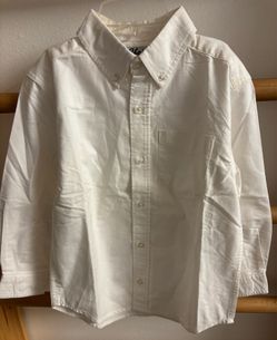 Boys Navy Button-Down Shirt