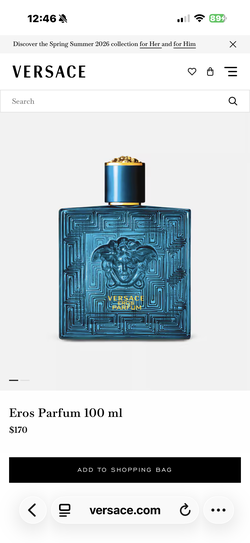 Versace Eros NEW!