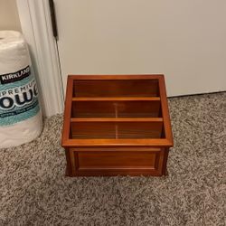 Wooden Organizer For Remotes Or Can Use For Sorting Mails