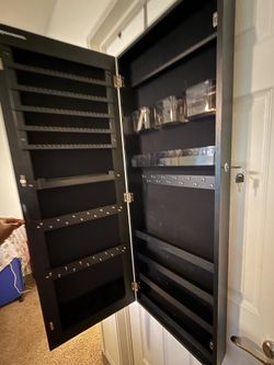 Jewelry Cabinet with Mirror
