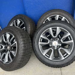 20 INCH WHEELS AND TIRES SILVERADO