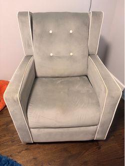 Grey Recliner Glider