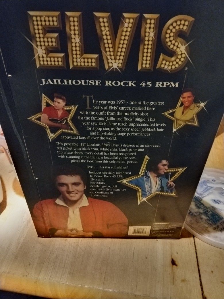 1956 Elvis Doll.Jailhouse Doll Never Been Opened 