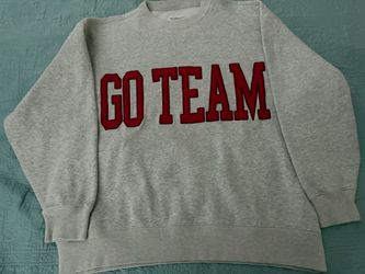 Ladies Abercrombie & Fitch, ‘Go Team’ Sweatshirt, Size Large
