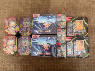 Pokemon Lot Chaos Rising Booster ETB Blister