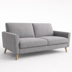 Brand New Modern Gray Loveseat Sofa – Compact & Stylish
