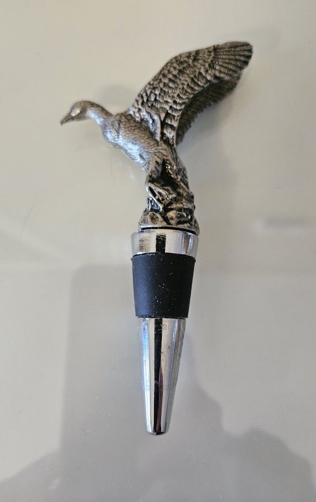 Wine Stopper Vagabond House Goose Pewter Wine Cork
