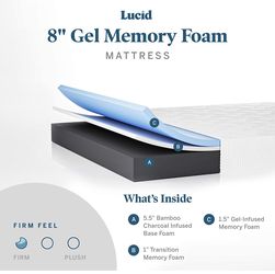 Lucid 8” Mattress Like Brand New