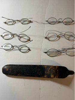 1800’s Wire Rim Spectacles, all included