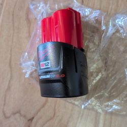 Milwaukee M12 CP 2ah Battery  25.00