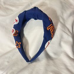 E-3. Houston Astros Handmade Beaded Head Band