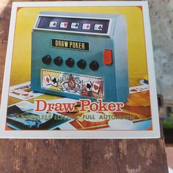 Vintage 1971 Japan Made Automatic Draw Poker Game