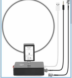 GA800 Portable Active Shortwave Antenna (Free Of Tuning), WOOKLEA Loop Antenna 10kHz-159MHz, With BNC Cable, LW MW SW FM Air V Band, Used For Amateur 