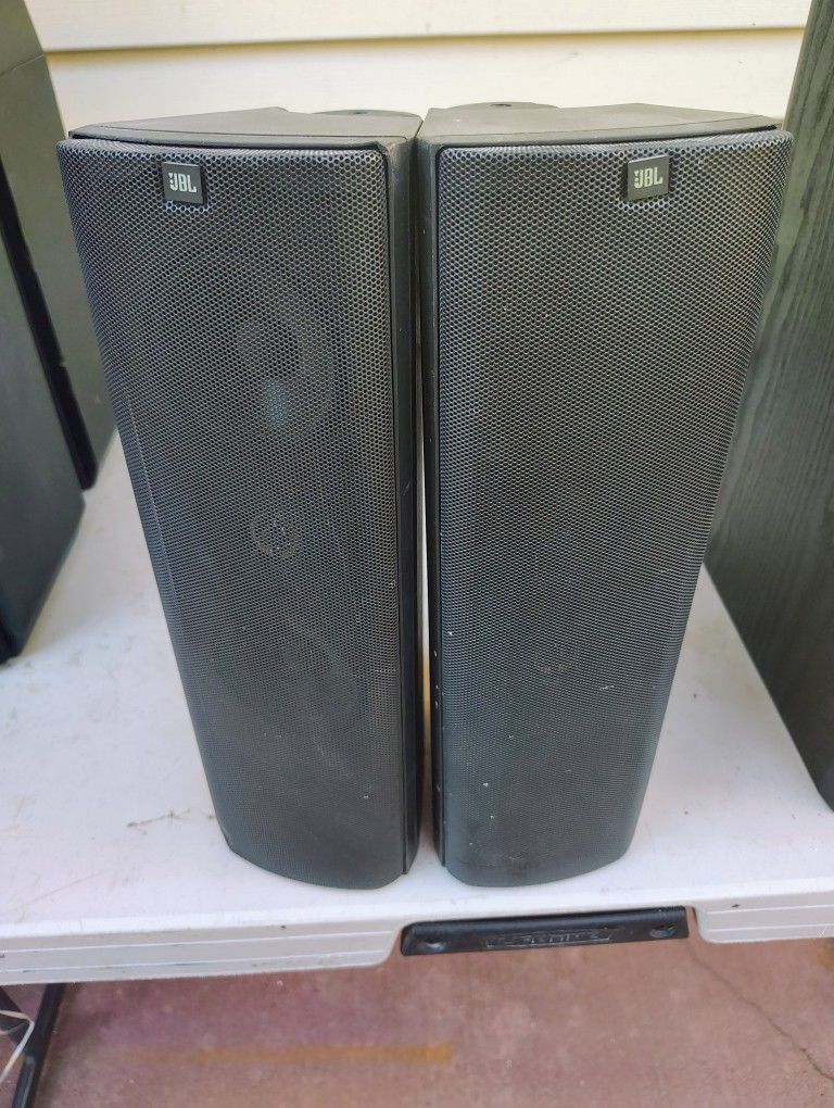 JBL Sat 20 Speakers (2) Tested Sound Great Missing 1 Thumb Screw