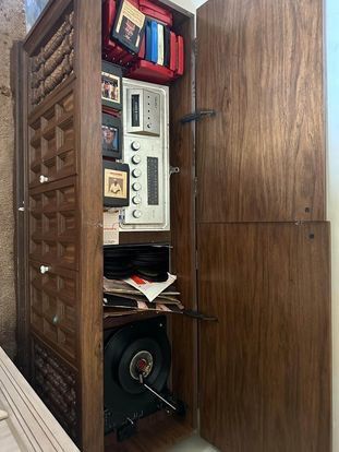 (WORKING) Exclusive Capehart Record Player & Stero 8 Track Double All Wood