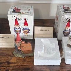 Enesco Gnomes in Boxes Moses Columbine Anke & Arne one is musical $50 for All 