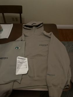essentials hoodie size M