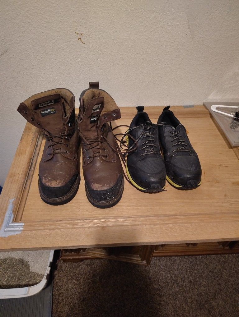 Steel Toe Boots Steel Toe Shoes Both Pairs. Save Your Toes