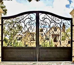 Custom Made driveway Iron Gates Any Designs & Colors 