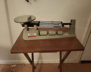 Triple beam scale up for sale