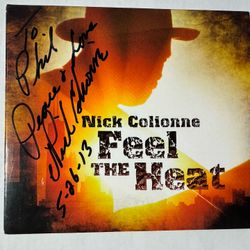 Feel the Heat CD By Nick Colionne Double Signed Case / CD Autographed VG+