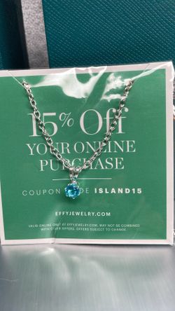 Effy Blue Stone Necklace With Coupon!
