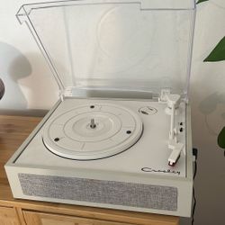 Crosley White Record Player
