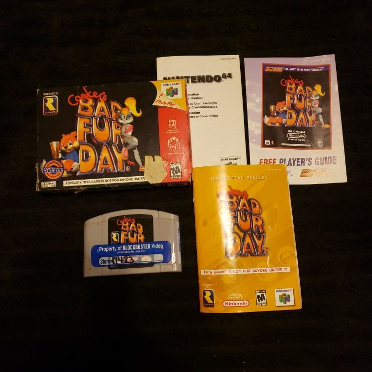 N64 Conker's Bad Fur Day cib Nintendo 64 for Sale in Mesa, AZ OfferUp