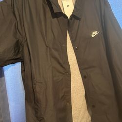 Black Nike Coaches Jacket 