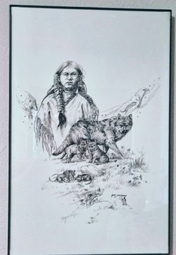 Mary Selfridge Signed Native American Art Print