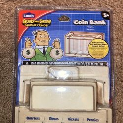 Build and Grow Coin Bank/ Unopened.