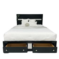 Winter Sale!! Full/Queen and King Size Wooden Storage Bed, Financing & Free Delivery