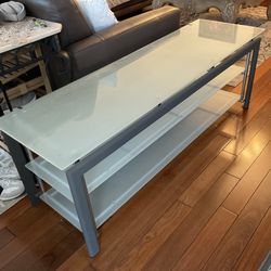 TV Stand Glass Table