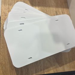 100ct Plastic License Plate Blanks