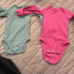 Carter Newborn,onzie,pink And Green