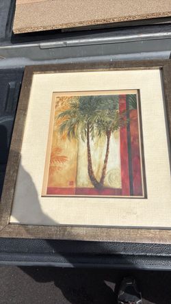 Framed Palm Tree Art Print