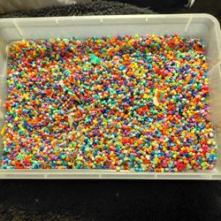 Huge Tub Of Fuze Beads 