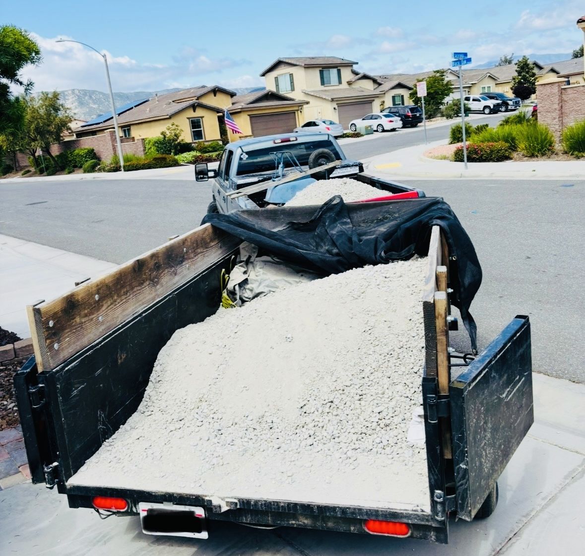 Dump Trailer For Junk Dirt Gravel Soil Mulch