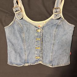 levi denim vest