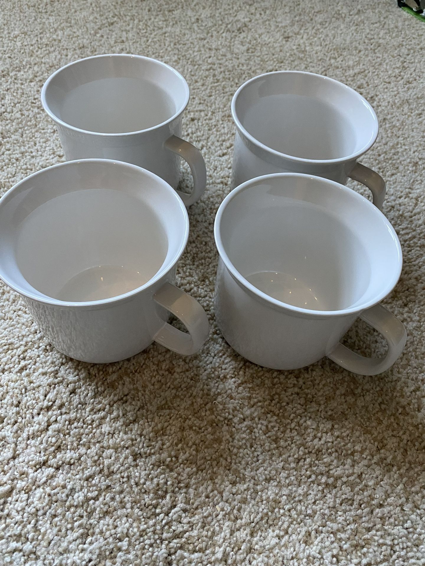 Stoneware Soup Mugs - Set Of Four