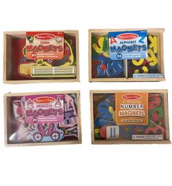 24 Magnetic Melissa & Doug Letters, Numbers Asst