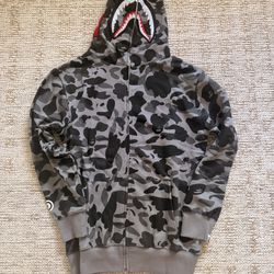 Bape Zip Up Grey 