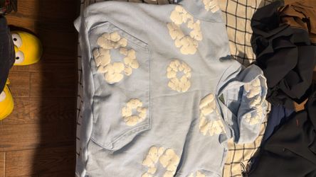 Light Blue Denim Tear Large