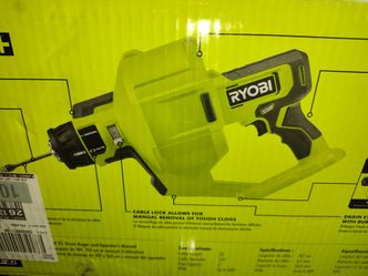 Ryobi 18V 25ft Cordless Drain Auger